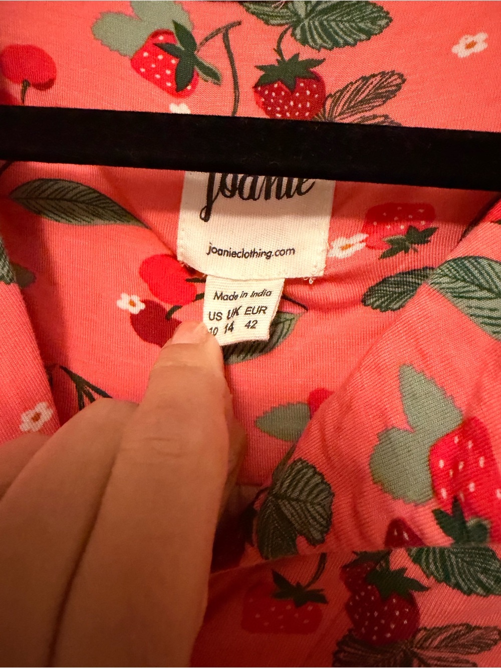 Joanie strawberry pattern collared dress - Picture 2 of 5